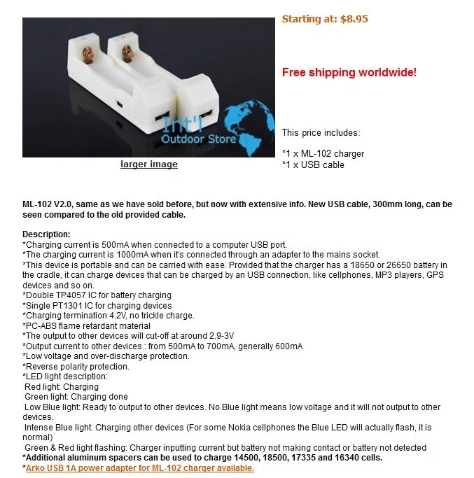 зарядное для 18650 от USB, Другие магазины: зарядное для 18650 от USB,